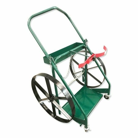 ANTHONY CARTS Large Cart, 24in. Steel Wheels, Lnr, Chain, Band 224-3N1